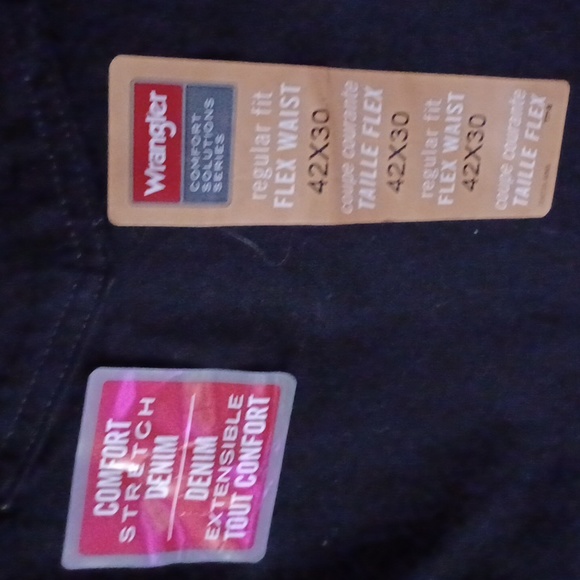 Black wrangler comfort stretch denim - Picture 1 of 3